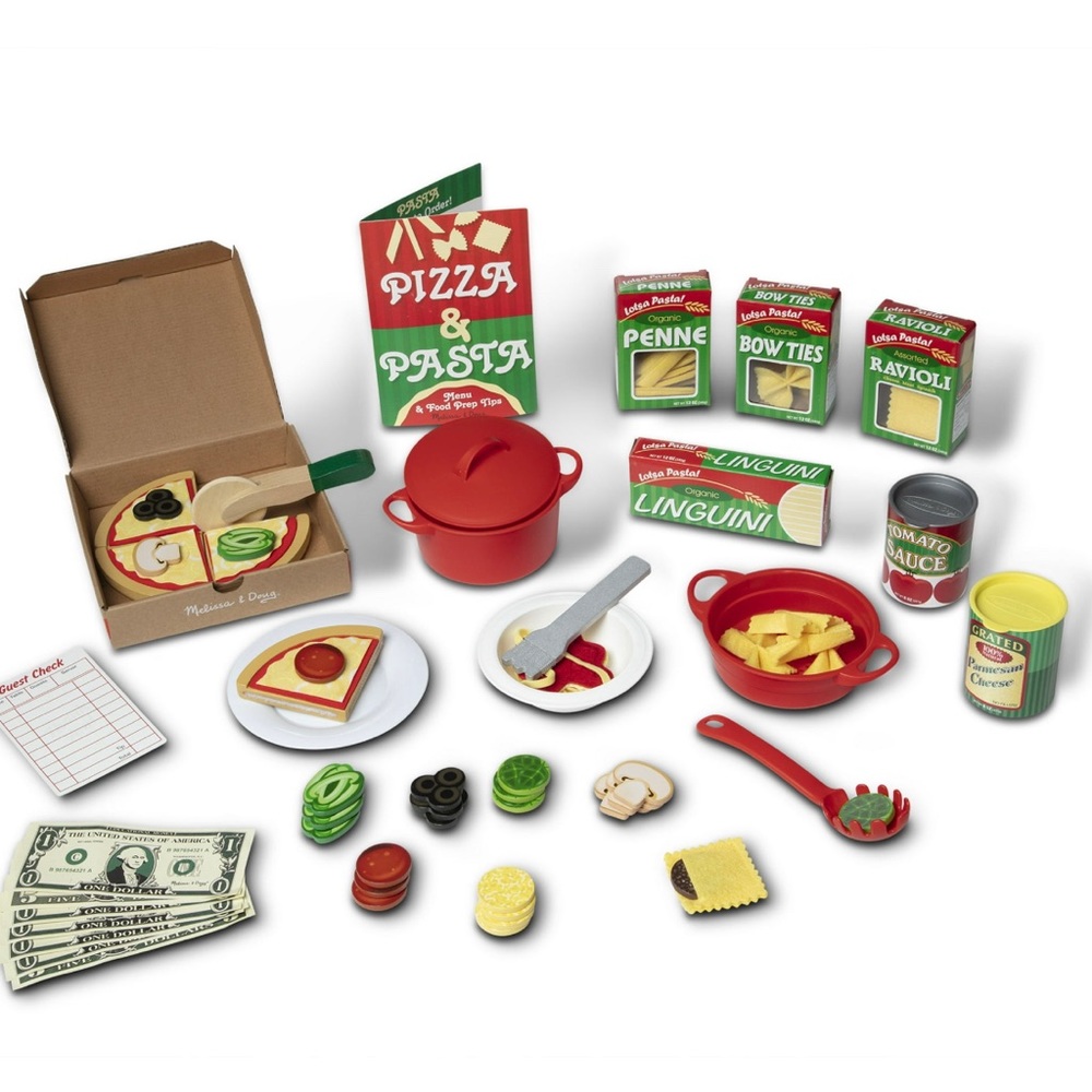 Melissa and Doug Pretend Play Pizza & Pasta Set